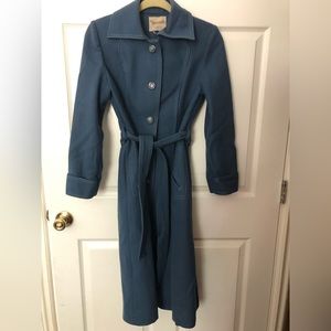 Vintage Long Knee Length Trench Coat size XS